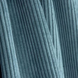 Tela de pana tapicería azul azafata